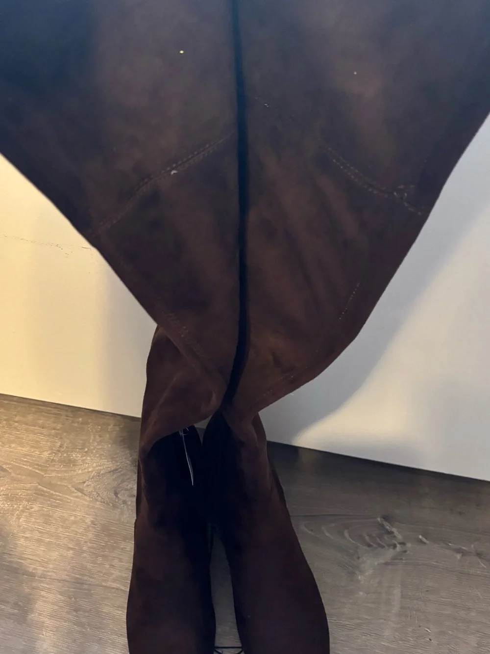 Liz Claiborne Dark Brown Over-the-Knee Suede Block Heel Boots